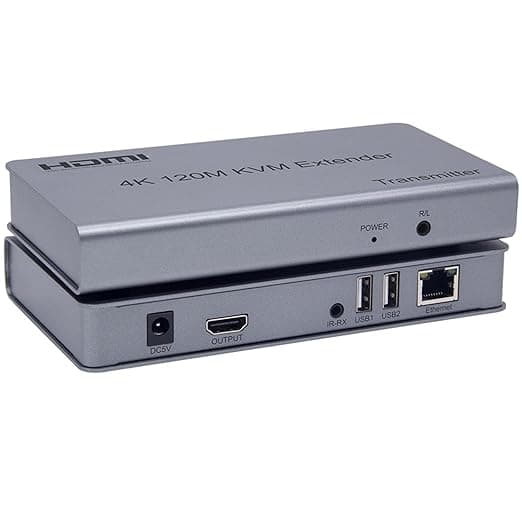 120M RECEIVER,4K HDMI KVM Extender By RJ45 Ethernet