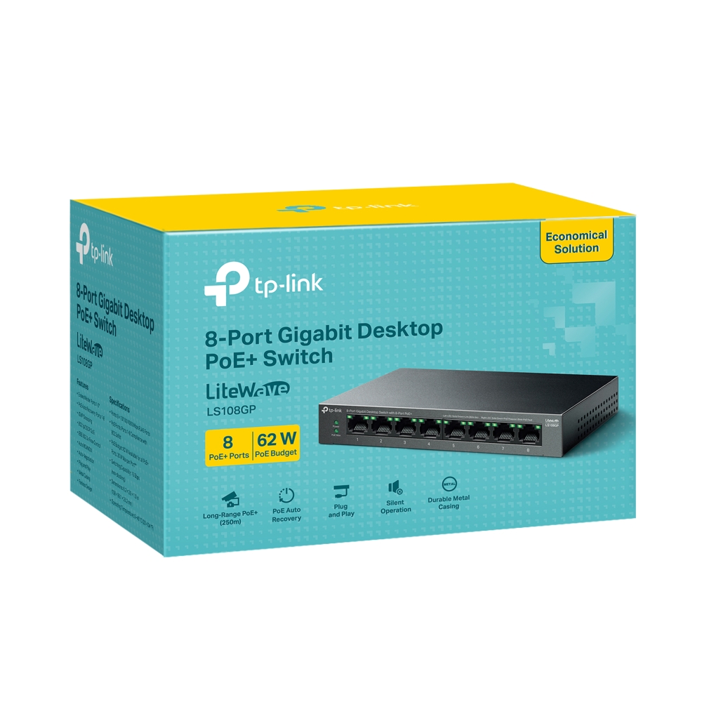  LS108GP  8-Port Gigabit Desktop Switch PoE+ — photo 2