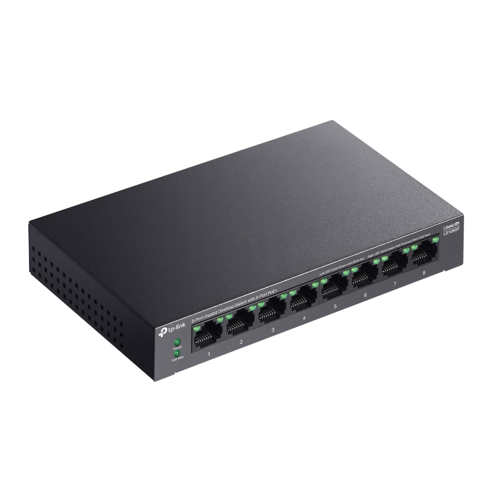 LS108GP  8-Port Gigabit Desktop Switch PoE+ — photo 4