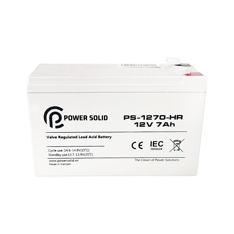 Power Solid AGM Battery 12V 7Ah HR